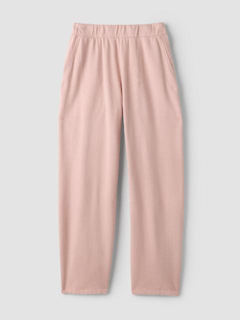 EILEEN FISHER Garment-Dyed Organic Cotton Terry Arch Pant