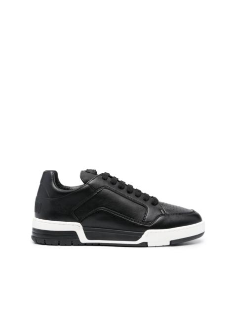 Moschino leather lace-up sneakers