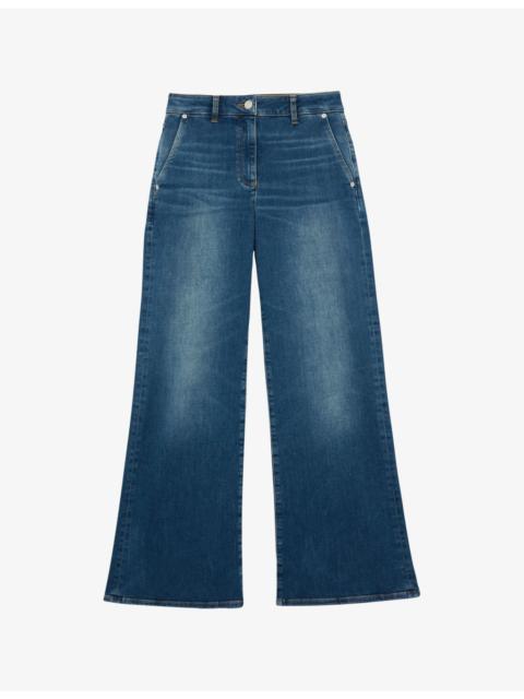 REISS Addie Wide-Leg Denim Jeans