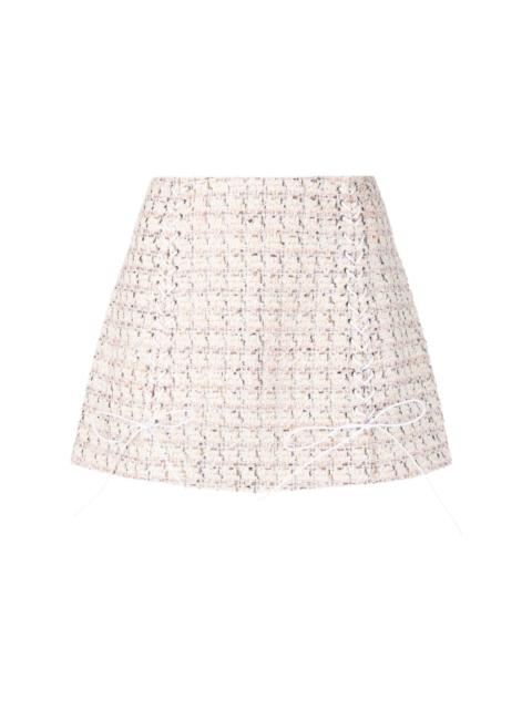 Faith Connexion tweed A-line miniskirt