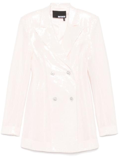 ROTATE sequinned blazer-style mini dress