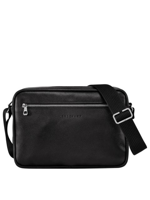 Le Foulonné M Camera bag Black - Leather