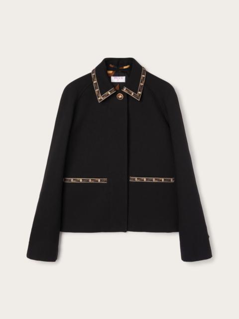 PUCCI POUDRE JACKET WITH PRINTED DETAILS