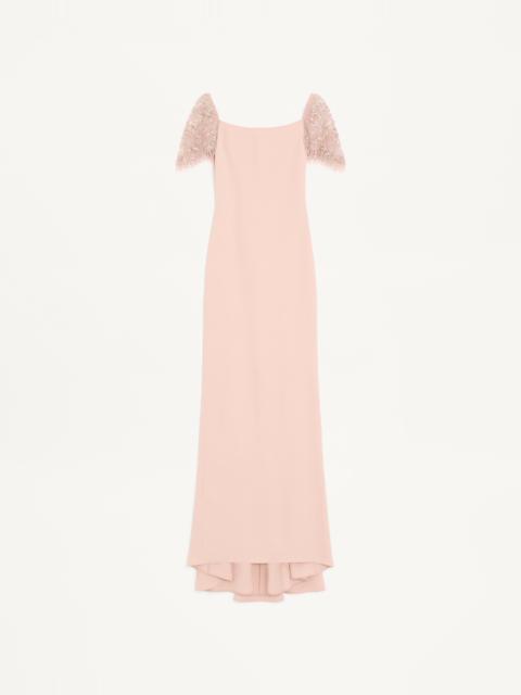 Valentino EMBROIDERED COUTURE CADY LONG DRESS