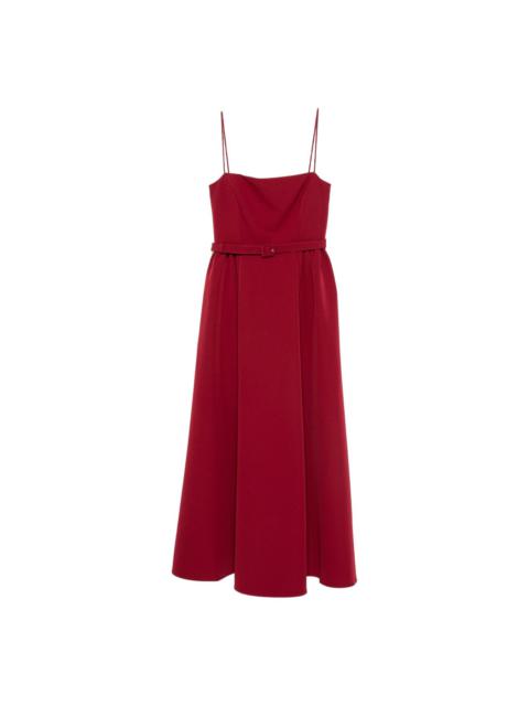 belted maxi dress
