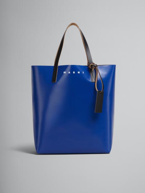 Marni BORDEAUX AND BLUE TRIBECA SHOPPING BAG