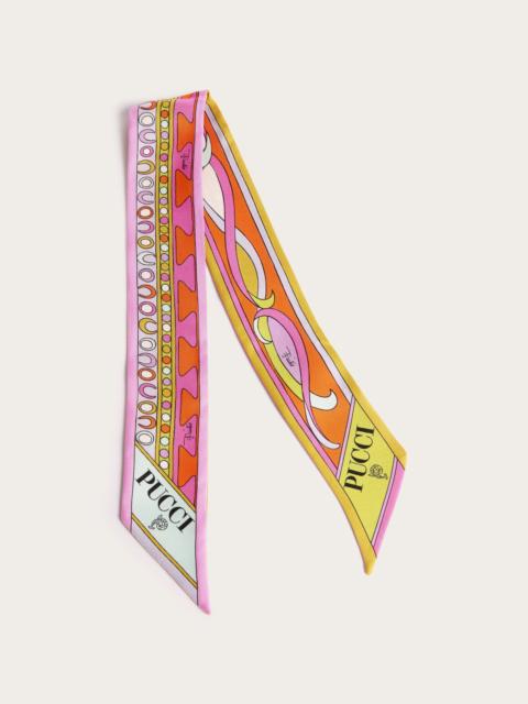 PUCCI MIXED PRINT SILK TWILL SCARF