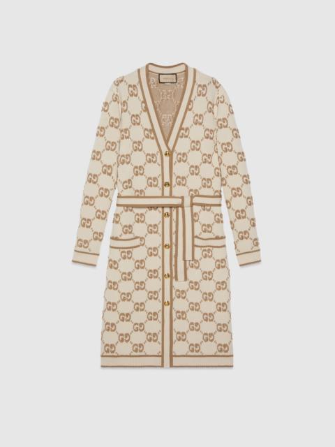 GUCCI GG wool bouclé jacquard cardigan