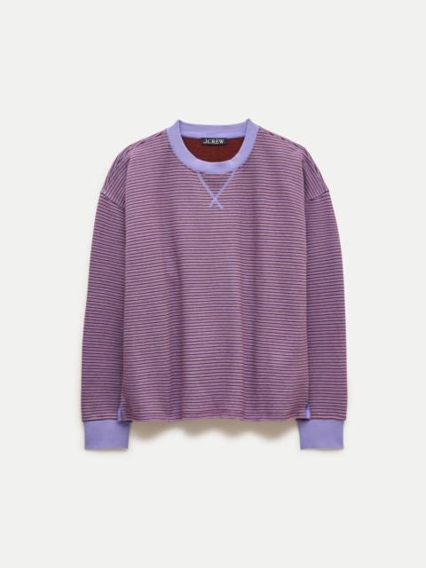 J.CREW Vintage fleece relaxed sweatshirt in stripe