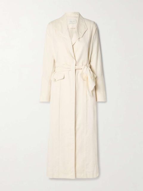 Johanna Ortiz Welcome To The City embroidered cotton trench coat