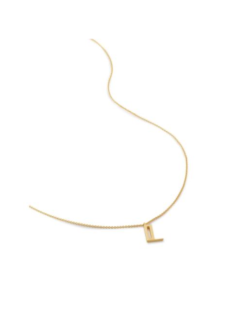MONICA VINADER alphabet L-pendant necklace