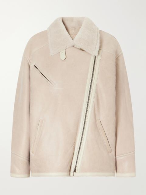 Isabel Marant Adelina Shearling-trimmed Suede Jacket