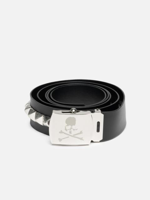 MASTERMIND WORLD SINGLE-STUD LEATHER BELT