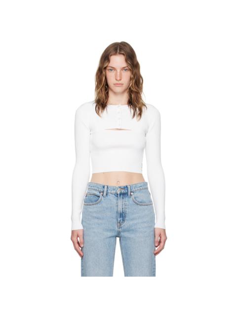 Alexander Wang White Twinset Cardigan