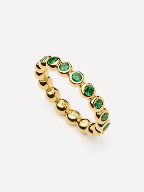 MISSOMA 18ct Gold-Plated Vermeil Silver Tennis Stacking Ring