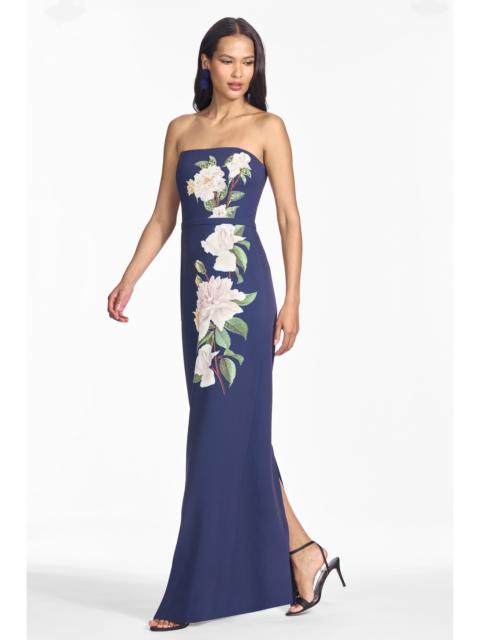 SACHIN & BABI EMBELLISHED SOPHIA GOWN - EVENING GARDENIA
