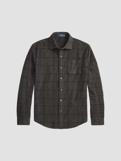 Polo Ralph Lauren Men's Glen Plaid Stretch-Knit Flannel Shirt - Grey Multi