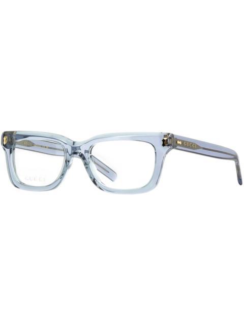 GUCCI Gucci Square Eyeglasses Transparent Grey (GG1522O 008)
