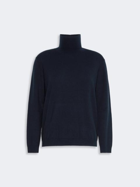 WEEKEND Max Mara KIKU Wool and silk knit turtleneck - NAVY
