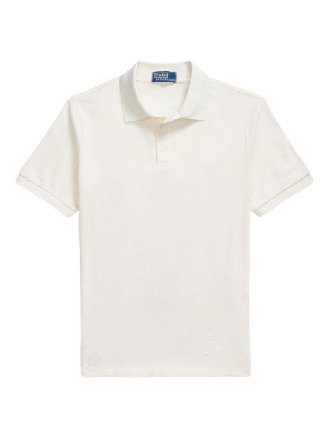 Polo Ralph Lauren pointelle-fabric short-sleeve polo shirt