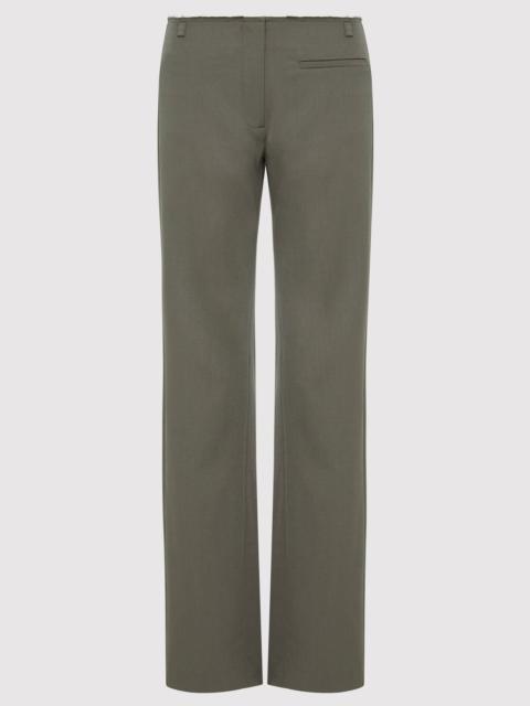 ST. AGNI Raw Edge Pants - Smokey Olive