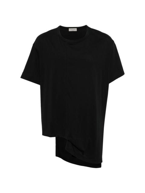 Yohji Yamamoto draped cotton T-shirt