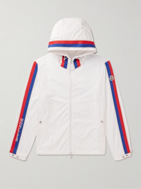 Moncler Rukbat Logo-Appliquéd Webbing-Trimmed Shell Hooded Jacket
