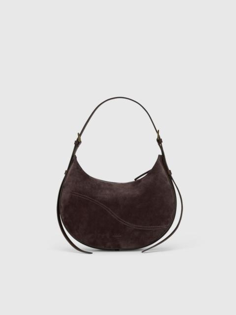 ATP ATELIER Liveri Walnut Suede/Leather Small hobo bag