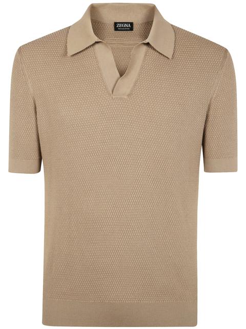 The PREMIUM COTTON STITCH POLO by ZEGNA is a refined addition to your wardrobe, crafted from high-qu