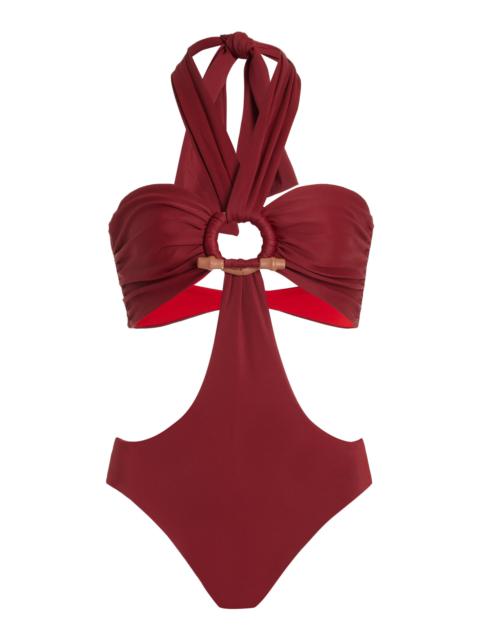 Johanna Ortiz Sacred Valley One-Piece Swimsuit red