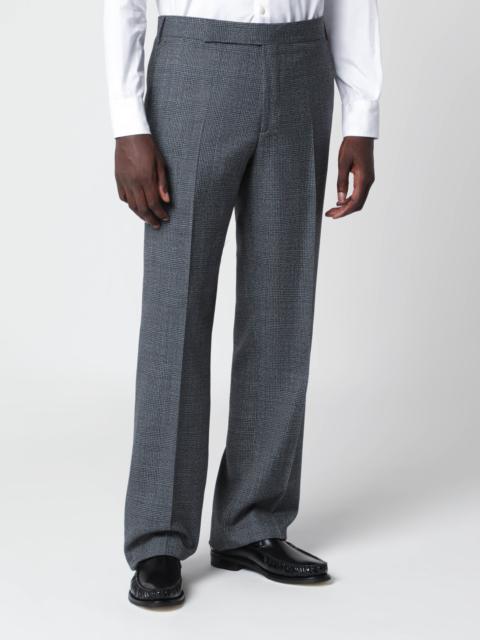 LARDINI Grey Prince of Wales check trousers