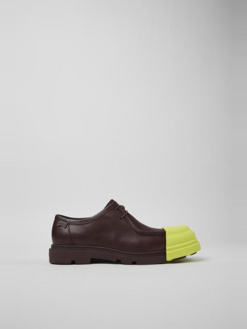 CAMPER Junction Burgundy leather shoes for women