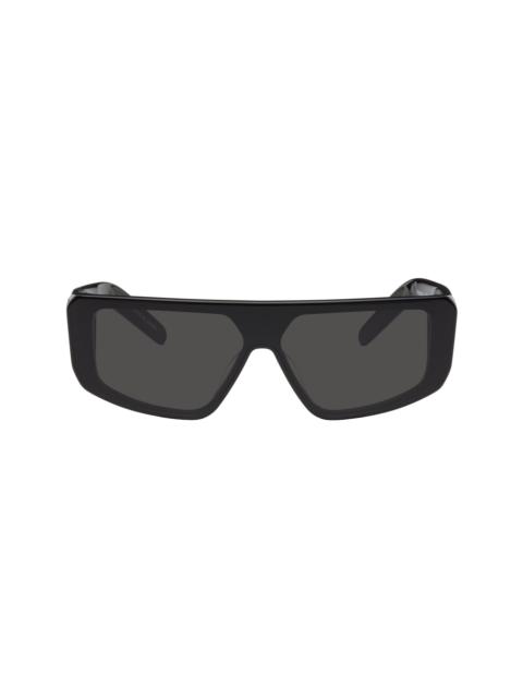 Rick Owens Black Temple Performa Sunglasses