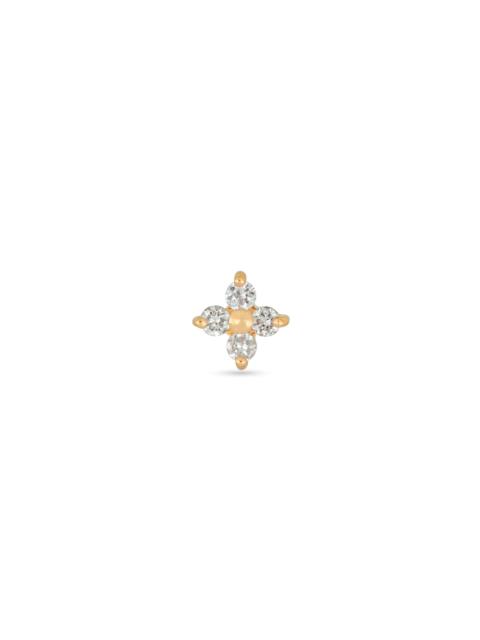 STONE AND STRAND LAB-Created Luckiest Clover Push Pin Flat Back