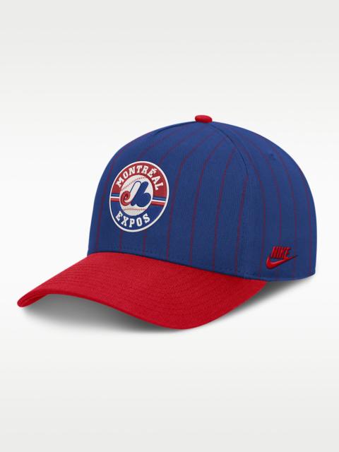 Nike Montreal Expos Cooperstown Rise Men's Nike MLB A-Frame Adjustable Hat