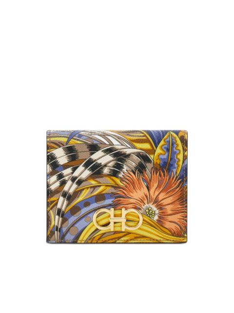 FERRAGAMO foulard gancini compact wallet