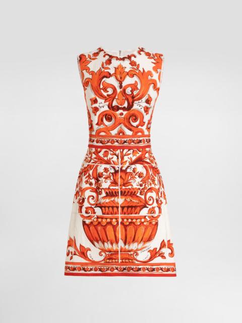 Dolce & Gabbana Majolica-print short dress