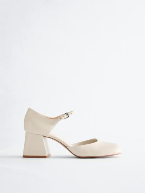 & Other Stories Block Heel Leather Pump