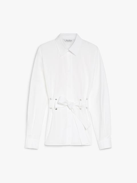 Max Mara JUGLAS Poplin shirt with belt