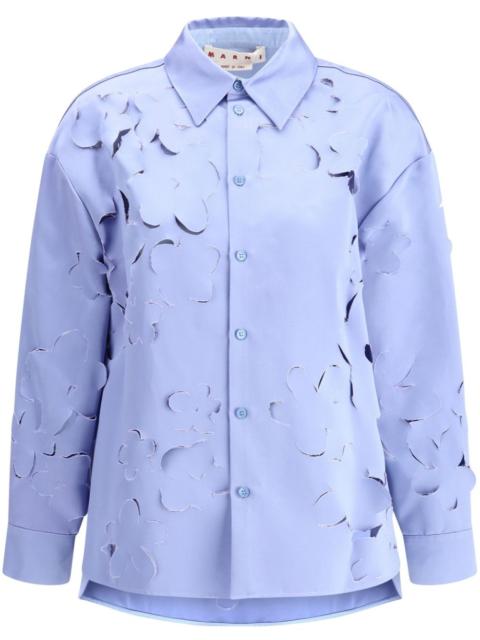 Marni cut-out flower shirt