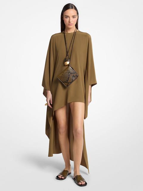 MICHAEL KORS COLLECTION Silk Crepe de Chine Asymmetric Caftan