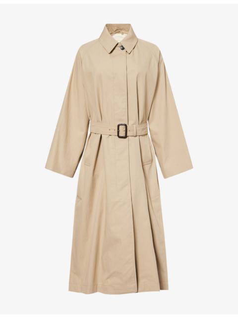 WEEKEND Max Mara Belted Mid-Length Cotton-Blend Trench Coat