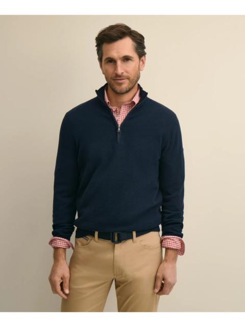 Brooks Brothers Supima® Cotton Pique Quarter-Zip Sweater