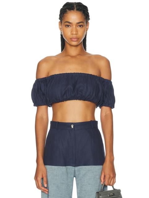 MATTHEW BRUCH Bubble Crop Top