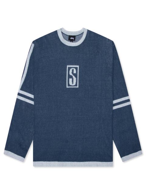 STÜSSY ALPINE SWEATER - BLUE