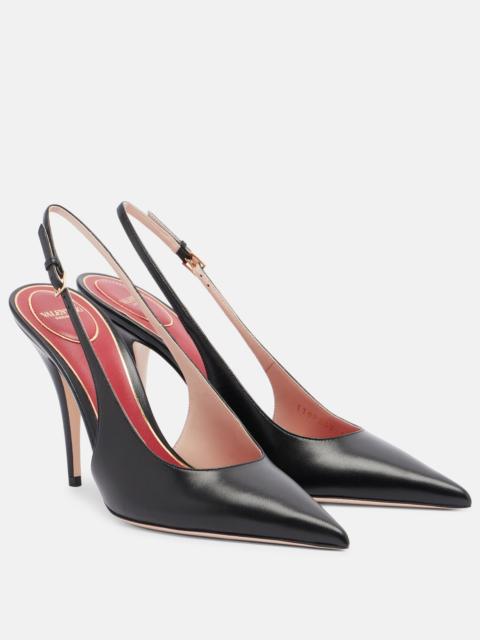 Valentino Cuttie leather slingback pumps