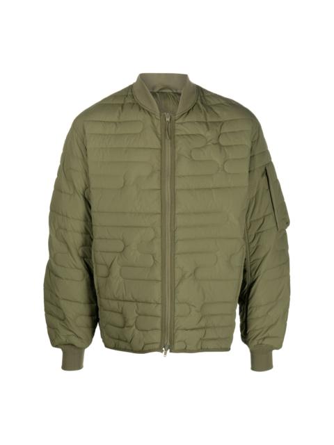Y-3 quilted padded bomber jacket
