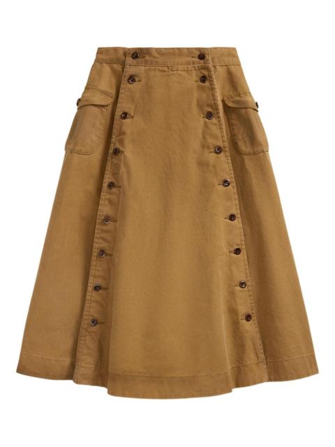 RRL by Ralph Lauren Caitlyn front-buttoned skirt
