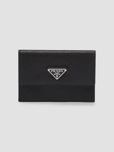 Prada Men's Saffiano Leather Document Holder - Black