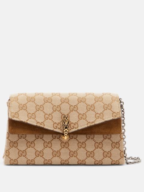 GUCCI Dionysus Small GG canvas shoulder bag